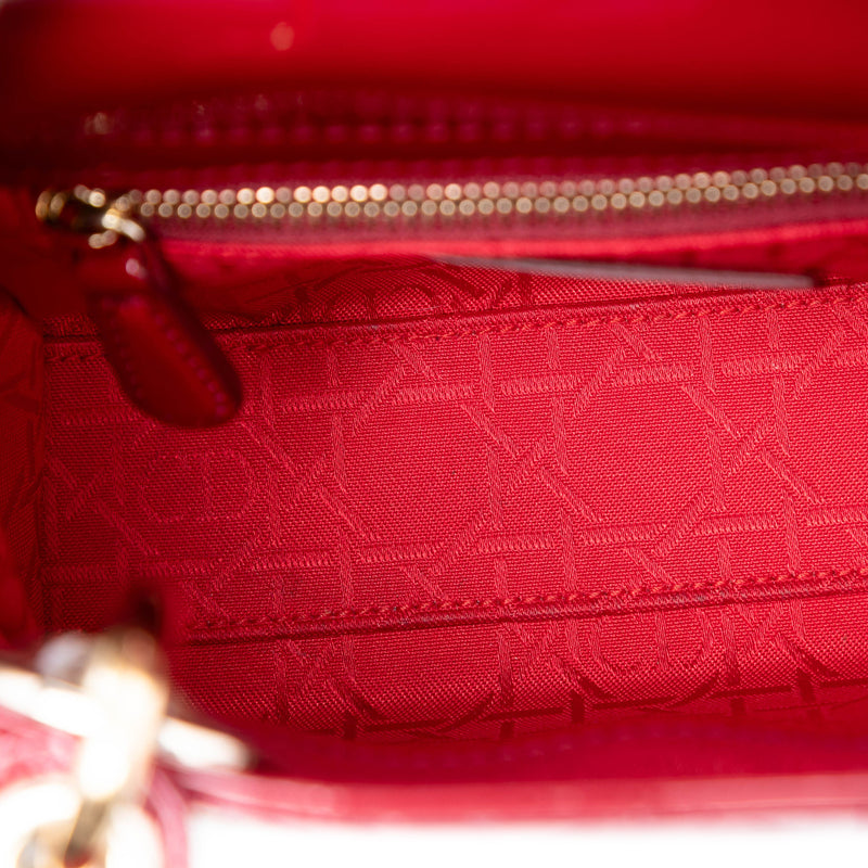 Mini Patent Cannage Lady Dior - Image 4