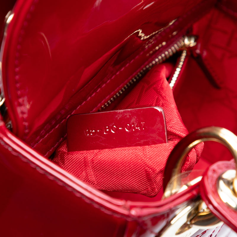 Mini Patent Cannage Lady Dior - Image 5