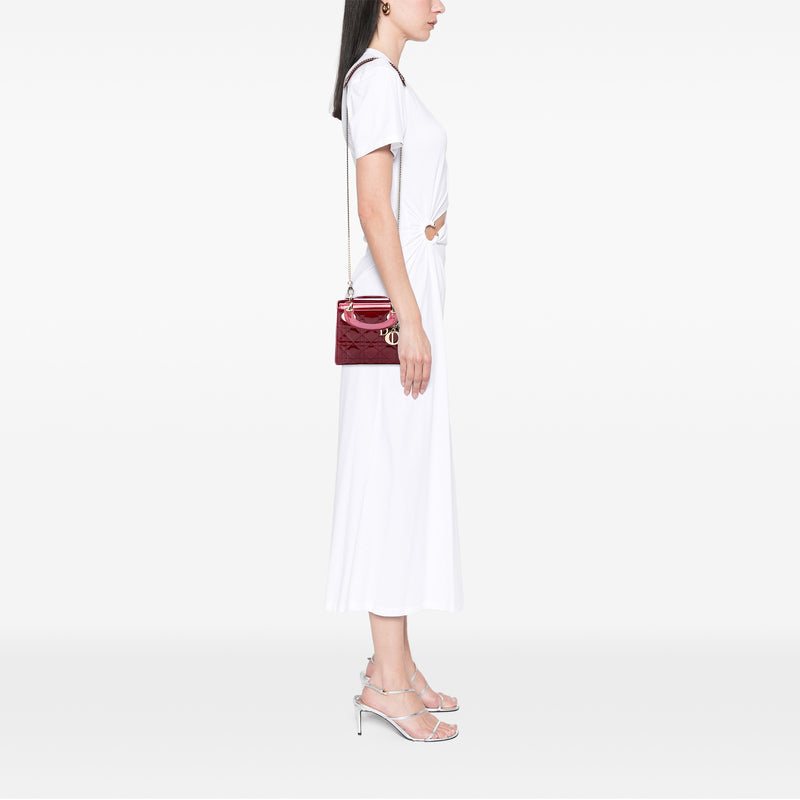 Mini Patent Cannage Lady Dior - Image 7