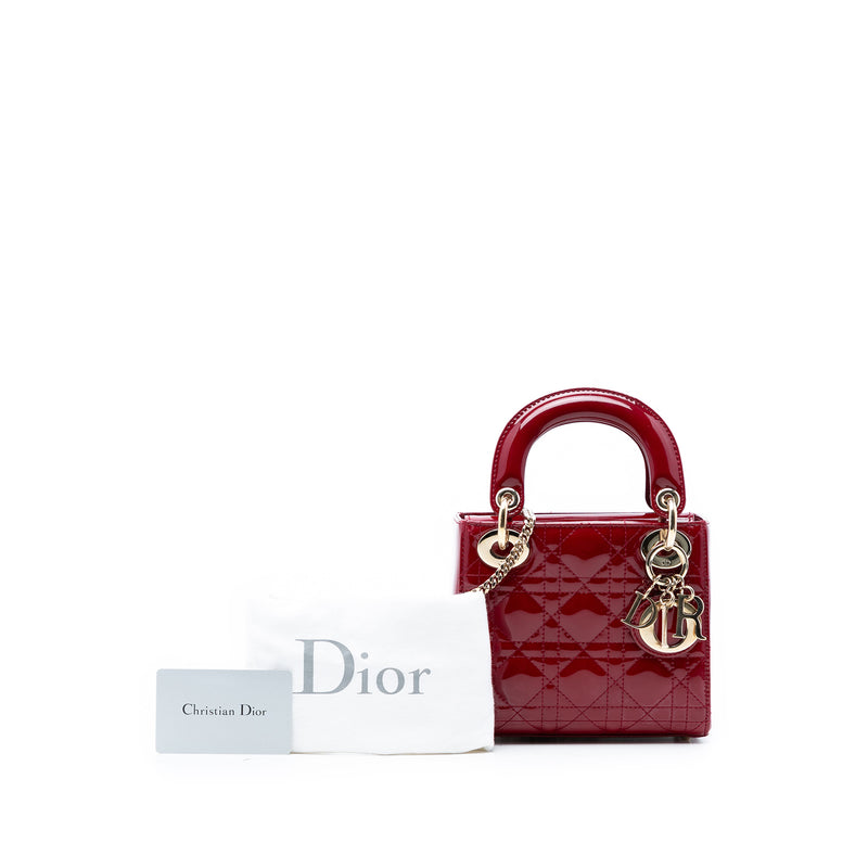 Mini Patent Cannage Lady Dior - Image 8