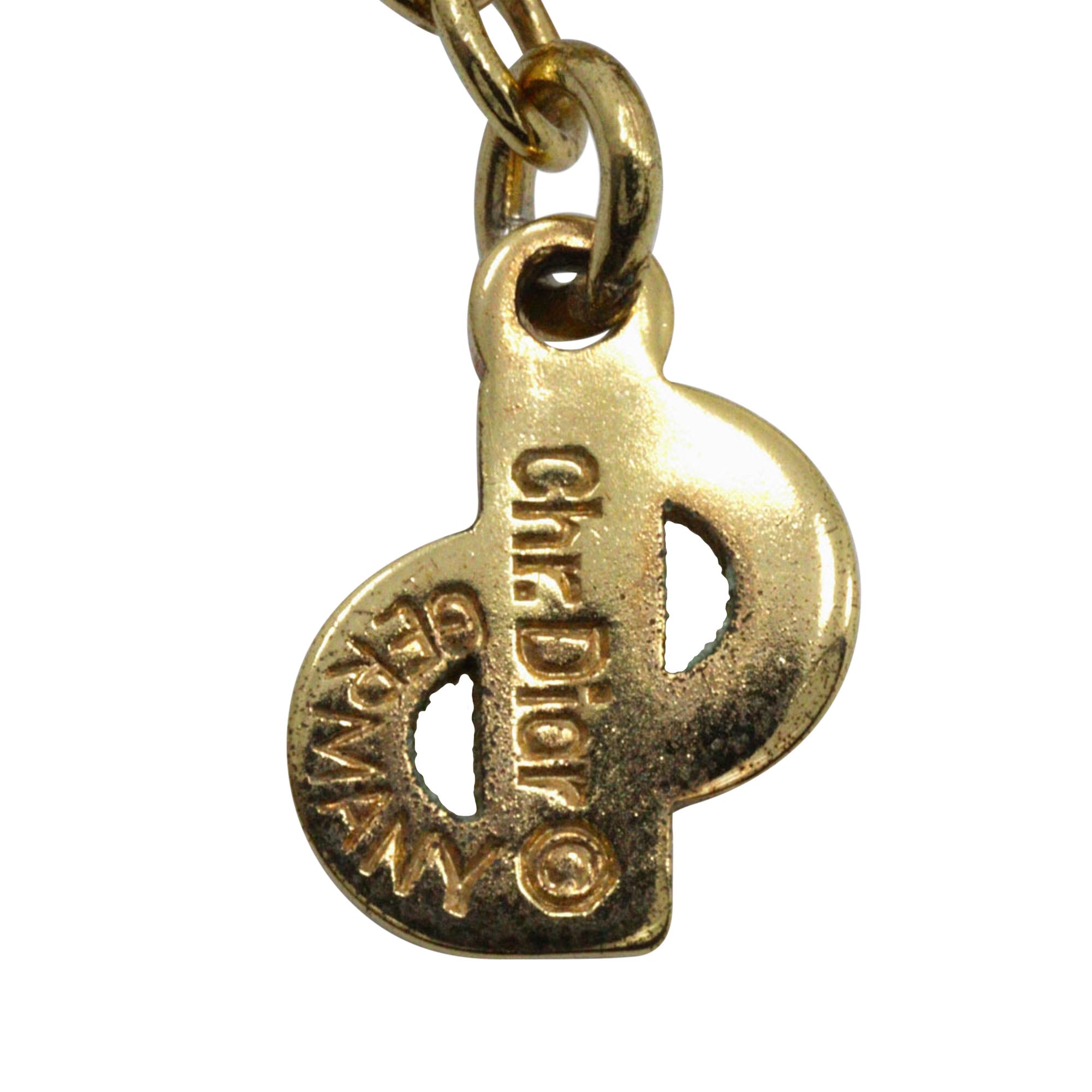 Gold Plated Strass Heart Pendant Necklace - Image 4