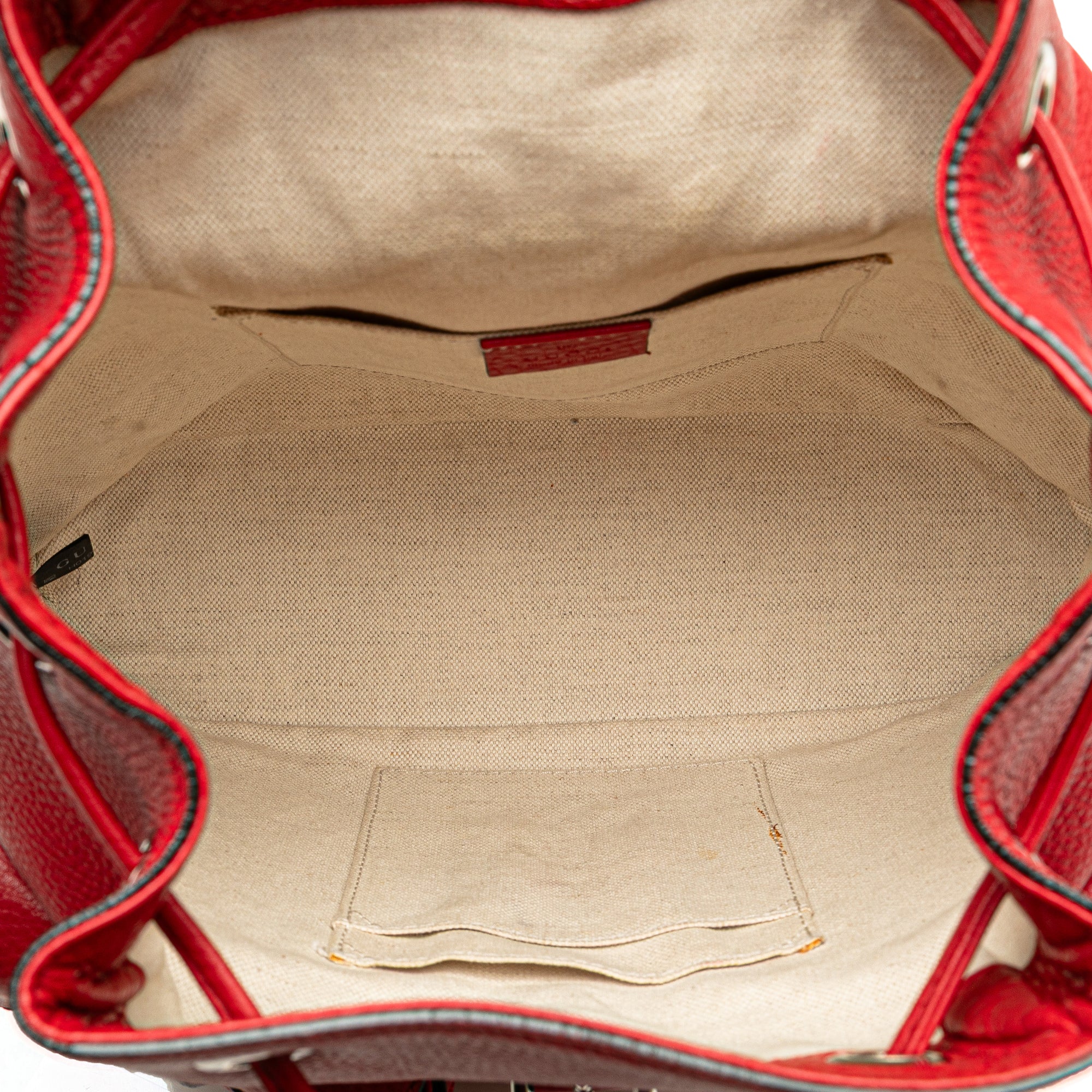 Leather Bamboo Tassel Backpack - Image 4