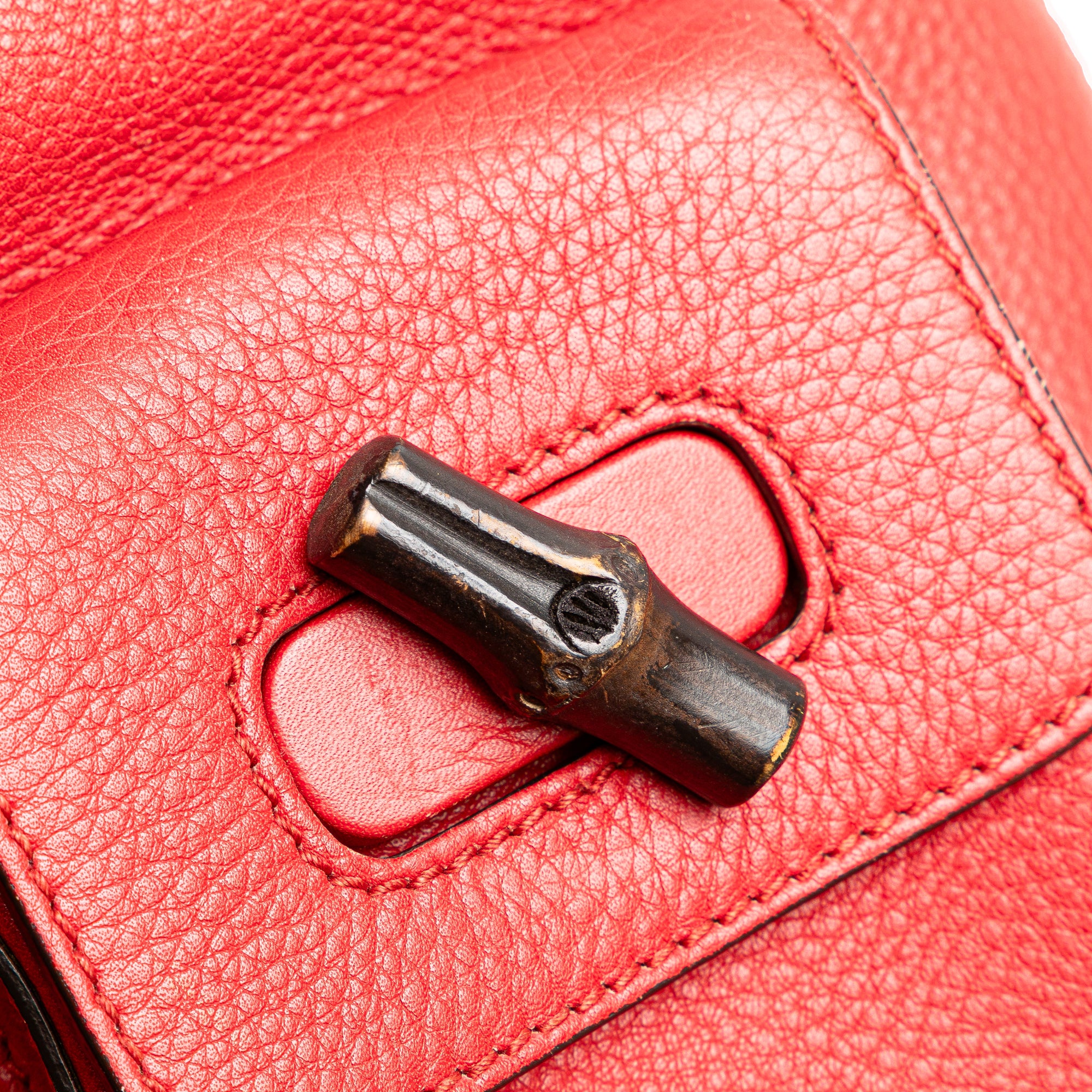 Leather Bamboo Tassel Backpack - Image 8