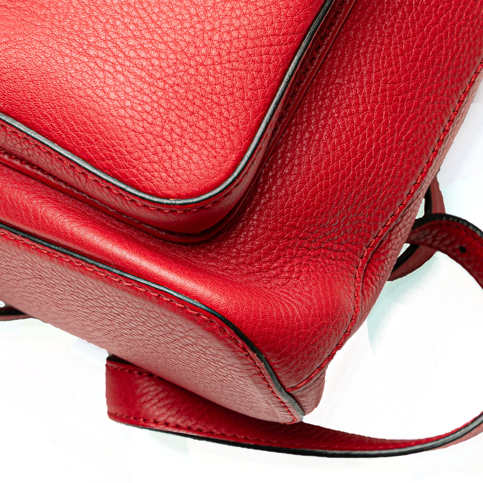 Leather Bamboo Tassel Backpack - Image 9