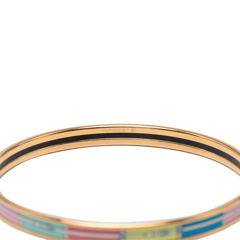 Extra Narrow Printed Enamel Uni Bangle - Image 5