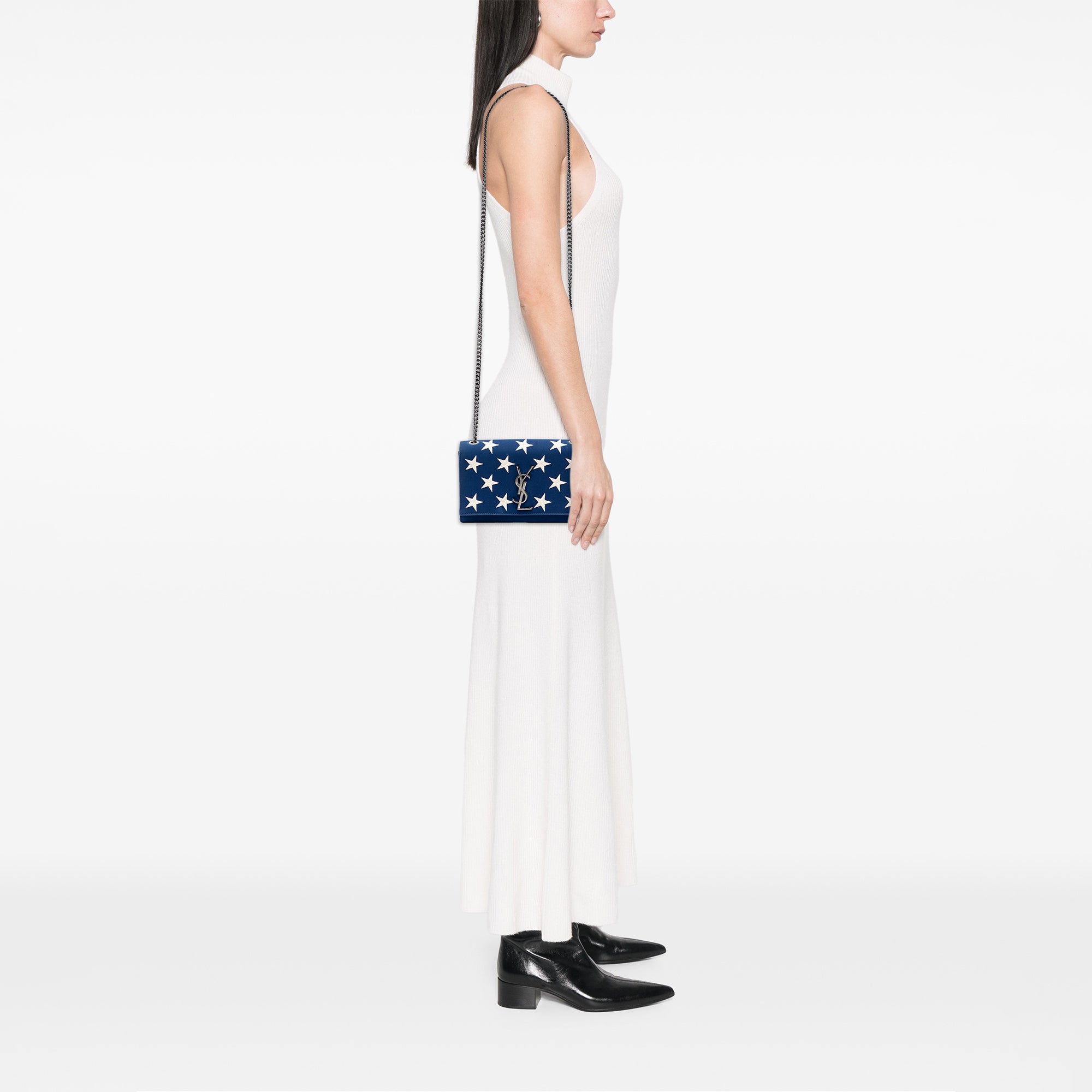 Small Star Embroidered Canvas Monogram Kate Crossbody - Image 7