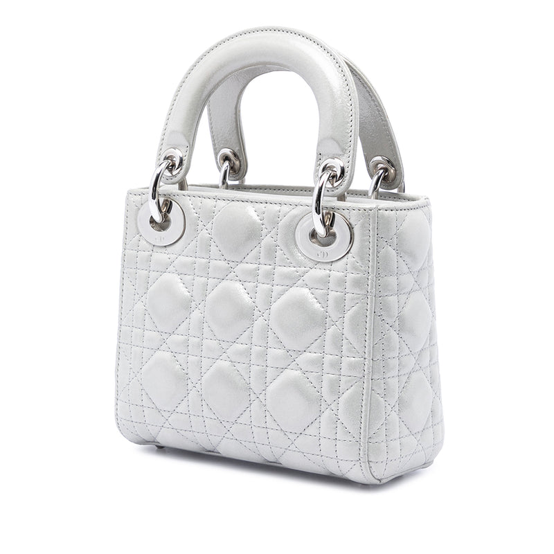 Mini Iridescent Lambskin Cannage Lady Dior - Image 2