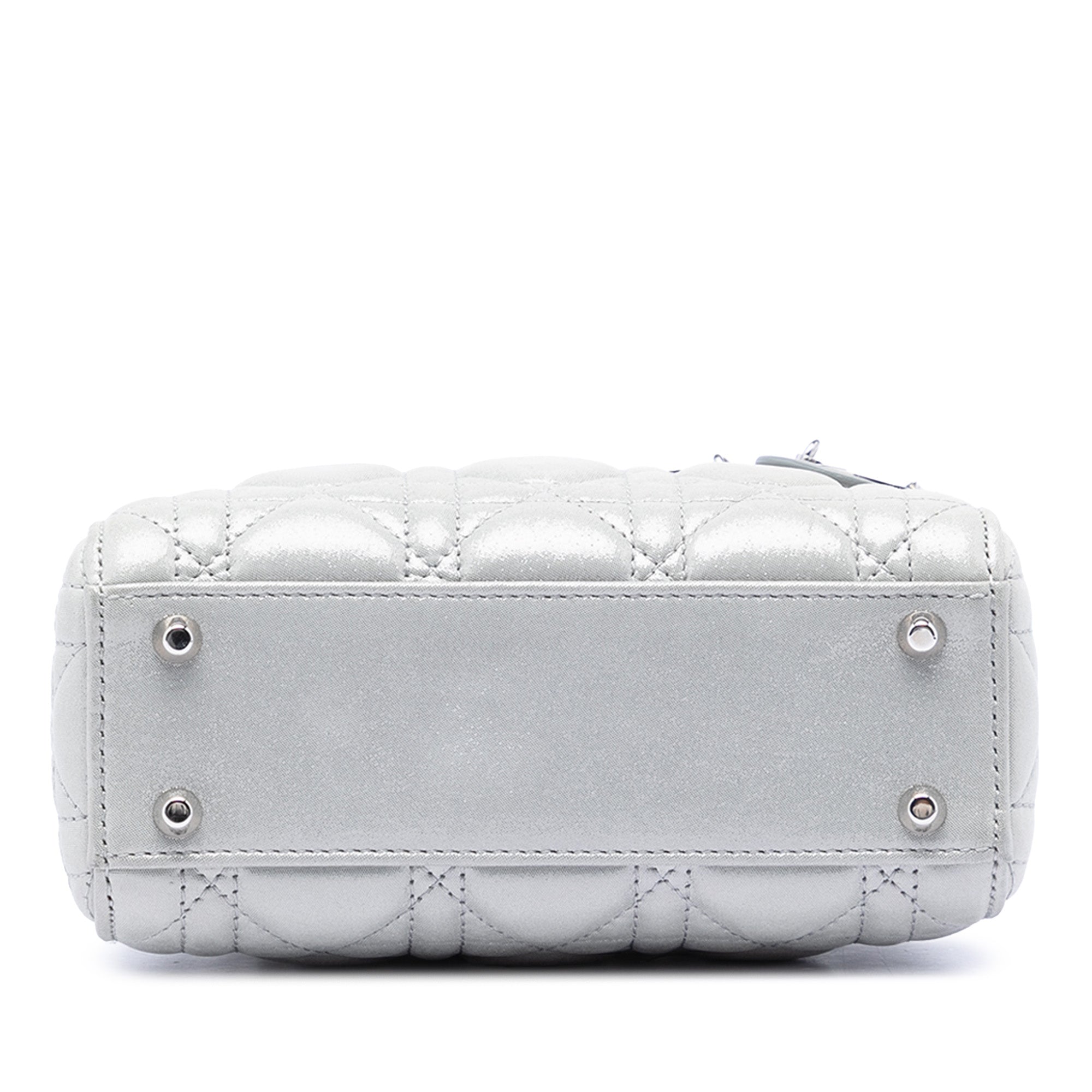 Mini Iridescent Lambskin Cannage Lady Dior - Image 3