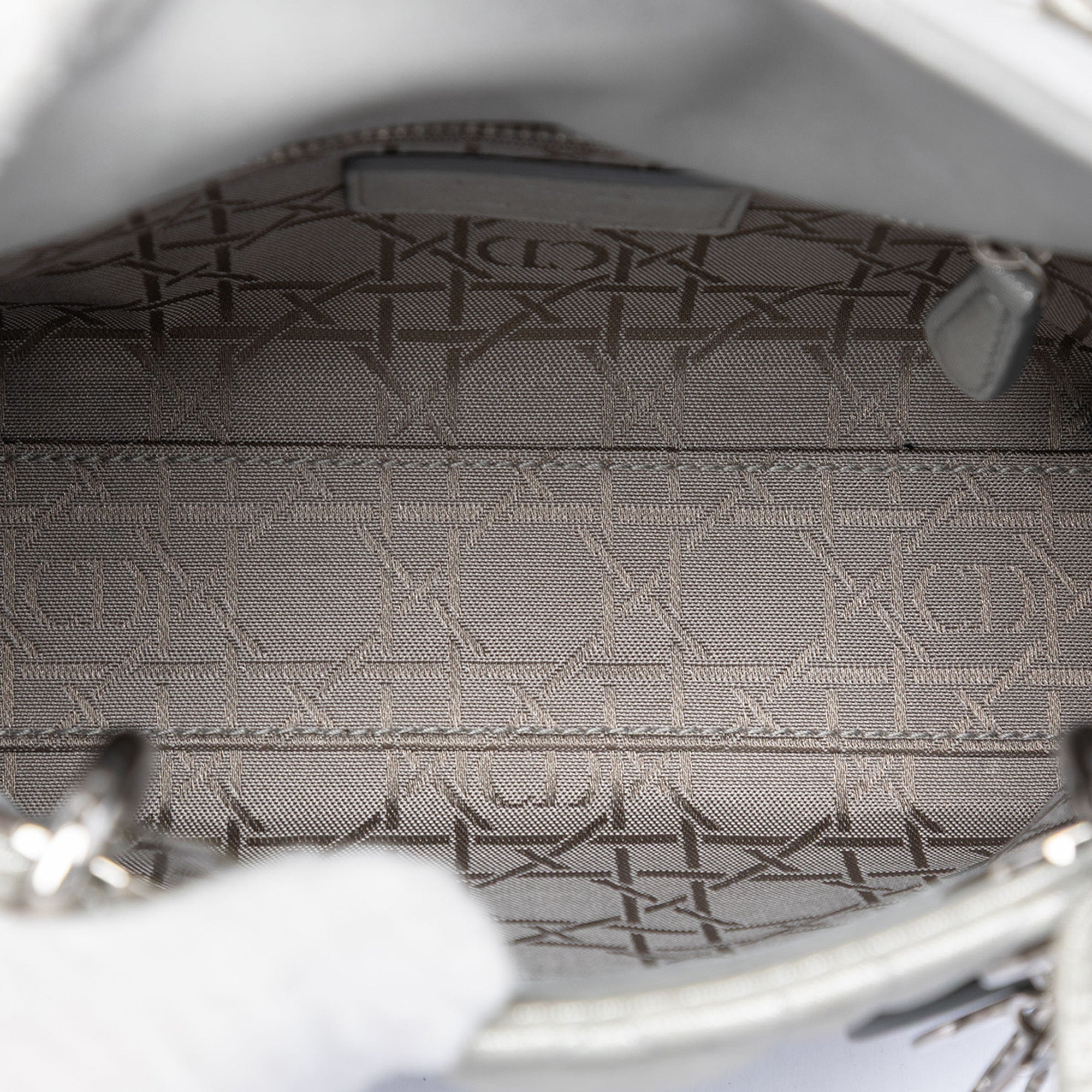 Mini Iridescent Lambskin Cannage Lady Dior - Image 4