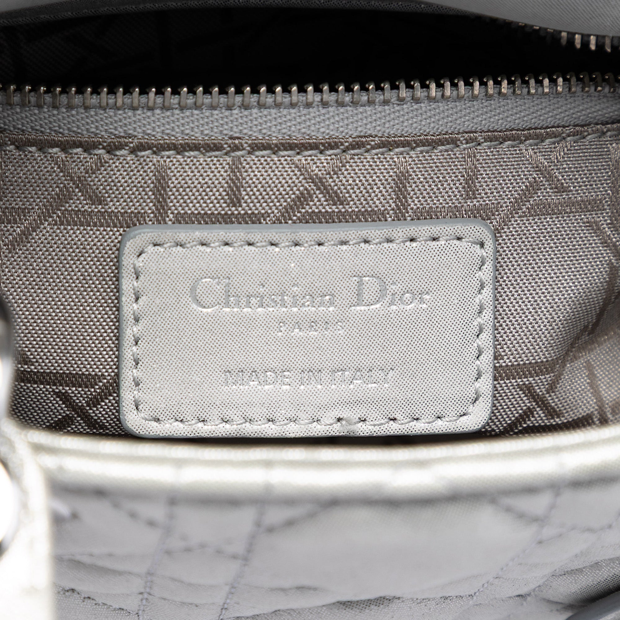 Mini Iridescent Lambskin Cannage Lady Dior - Image 5