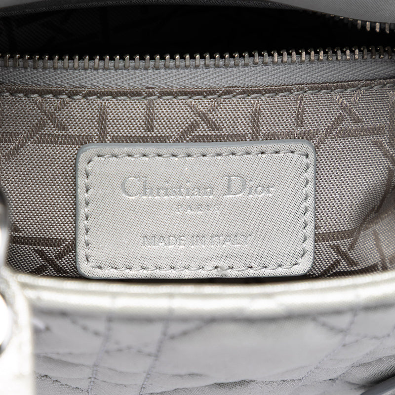 Mini Iridescent Lambskin Cannage Lady Dior - Image 5