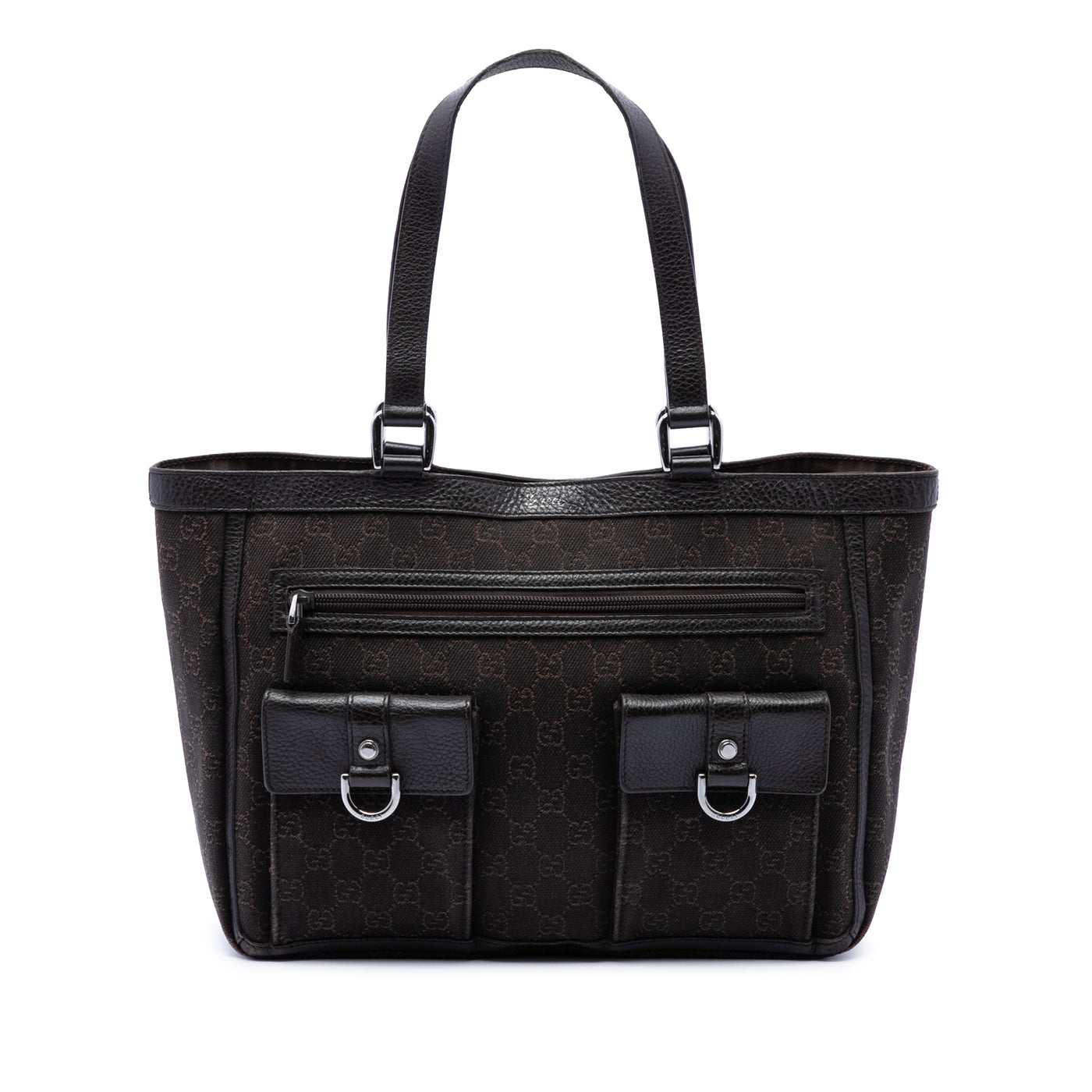 GG Denim Abbey D Ring Pocket Tote - Image 1