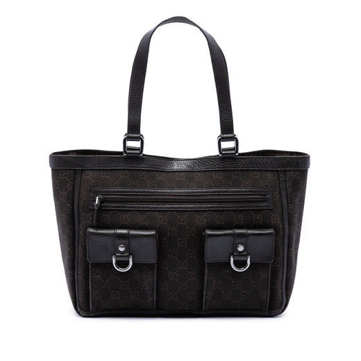 GG Denim Abbey D Ring Pocket Tote - Image 1