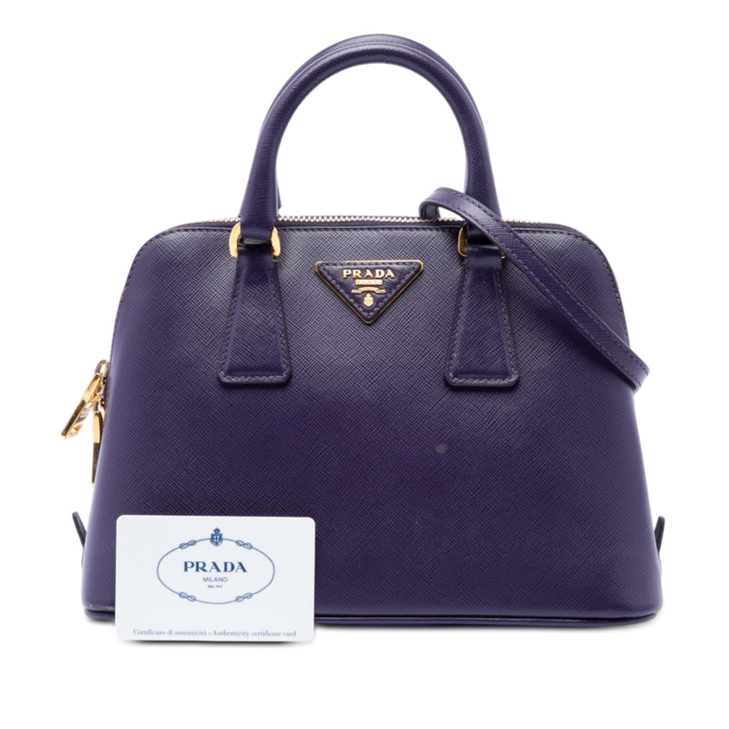 Small Saffiano Lux Promenade Satchel - Image 7