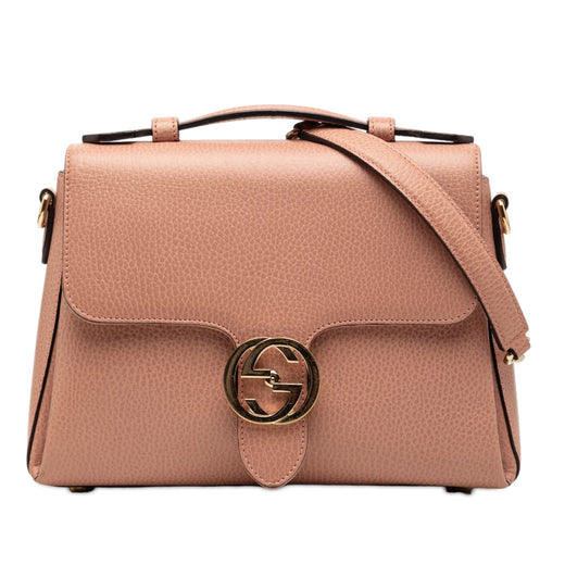 Small Dollar Calf Interlocking G Satchel - Image 1