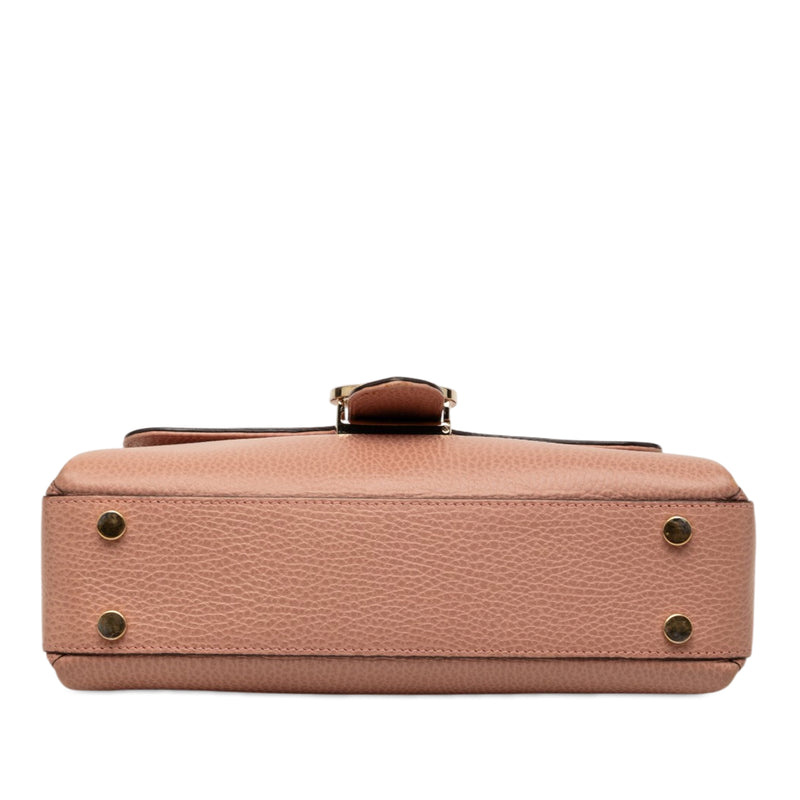 Small Dollar Calf Interlocking G Satchel - Image 3