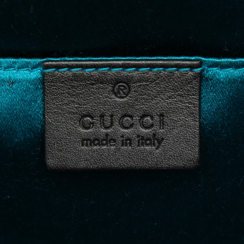 Small Suede Web Ophidia Chain Crossbody - Image 5