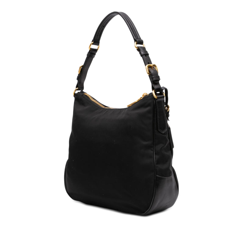 Saffiano Trimmed Tessuto Shoulder Bag - Image 2