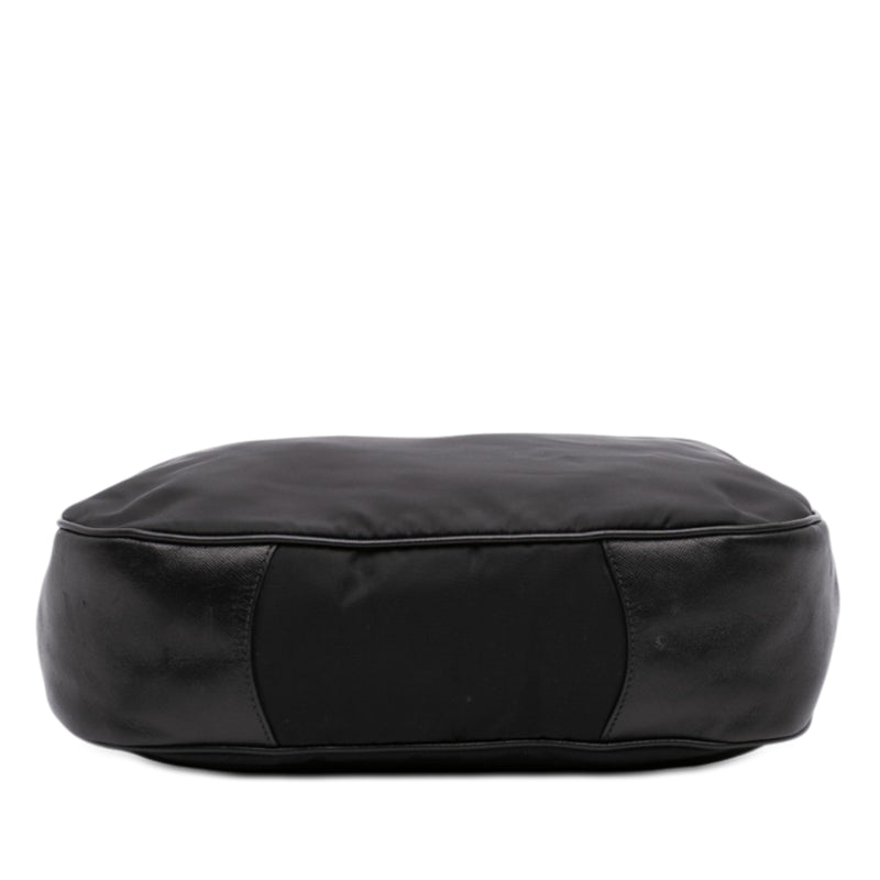 Saffiano Trimmed Tessuto Shoulder Bag - Image 3