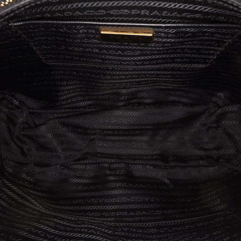 Saffiano Trimmed Tessuto Shoulder Bag - Image 4