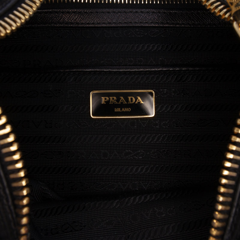 Saffiano Trimmed Tessuto Shoulder Bag - Image 5