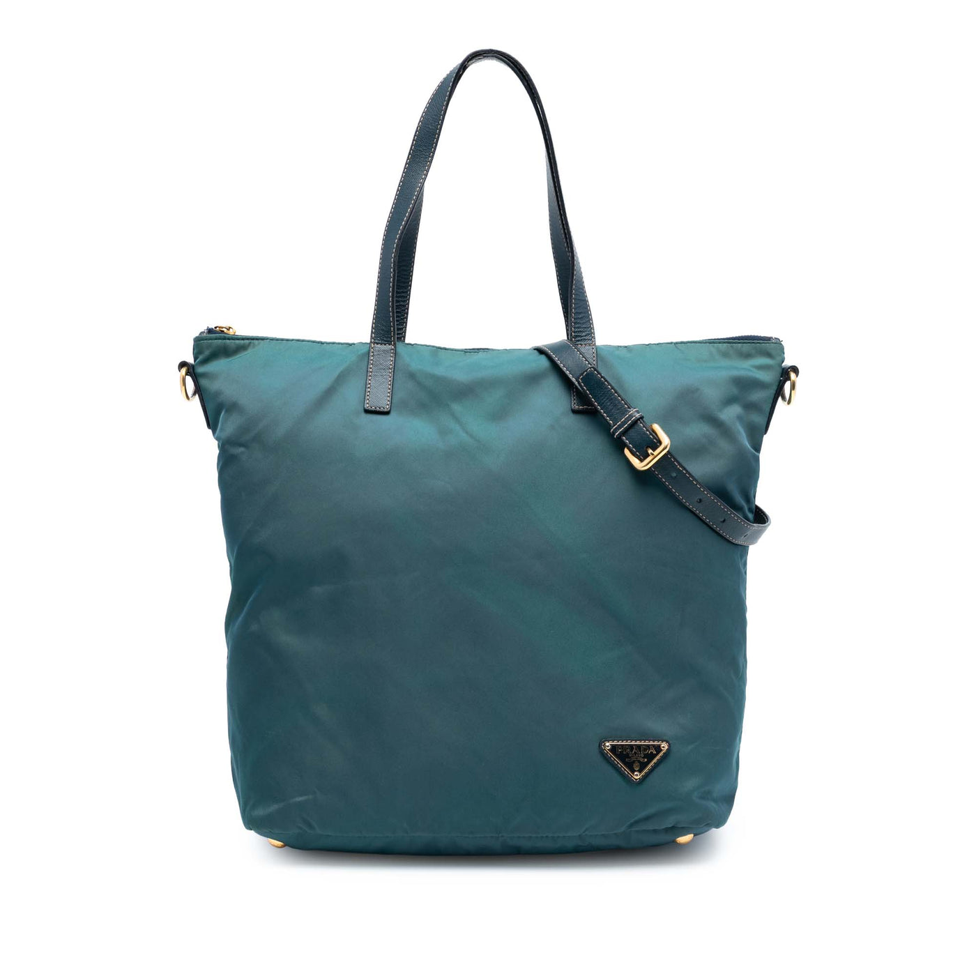 Saffiano Trimmed Tessuto Zip Top Convertible Tote - Image 1
