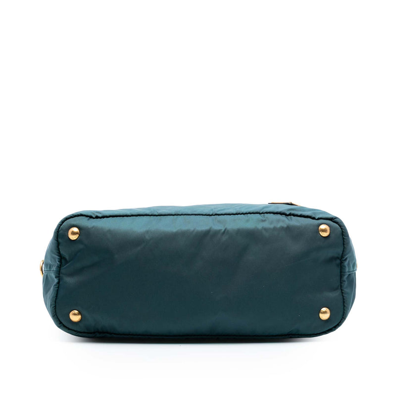 Saffiano Trimmed Tessuto Zip Top Convertible Tote - Image 3