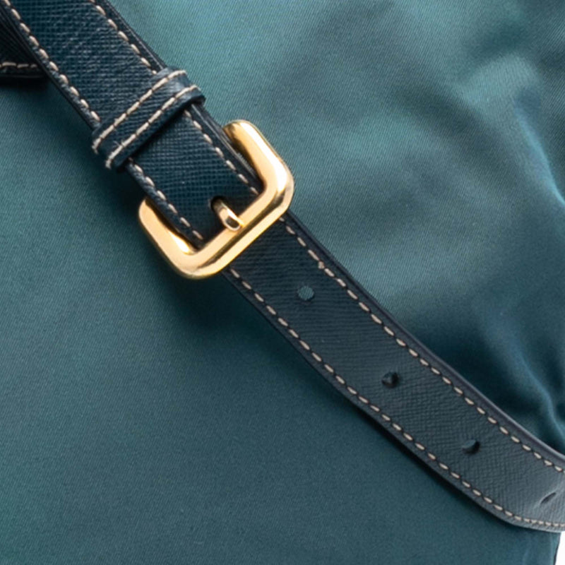 Saffiano Trimmed Tessuto Zip Top Convertible Tote - Image 6