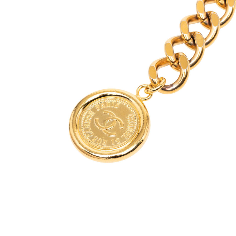 CC Gold Plated 31 Rue Cambon Medallion Chain Belt - Image 2