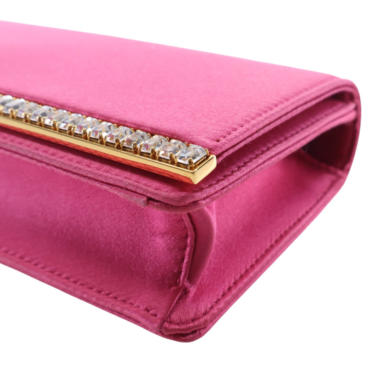 Crystal Embellished Satin Evening Clutch - Image 11