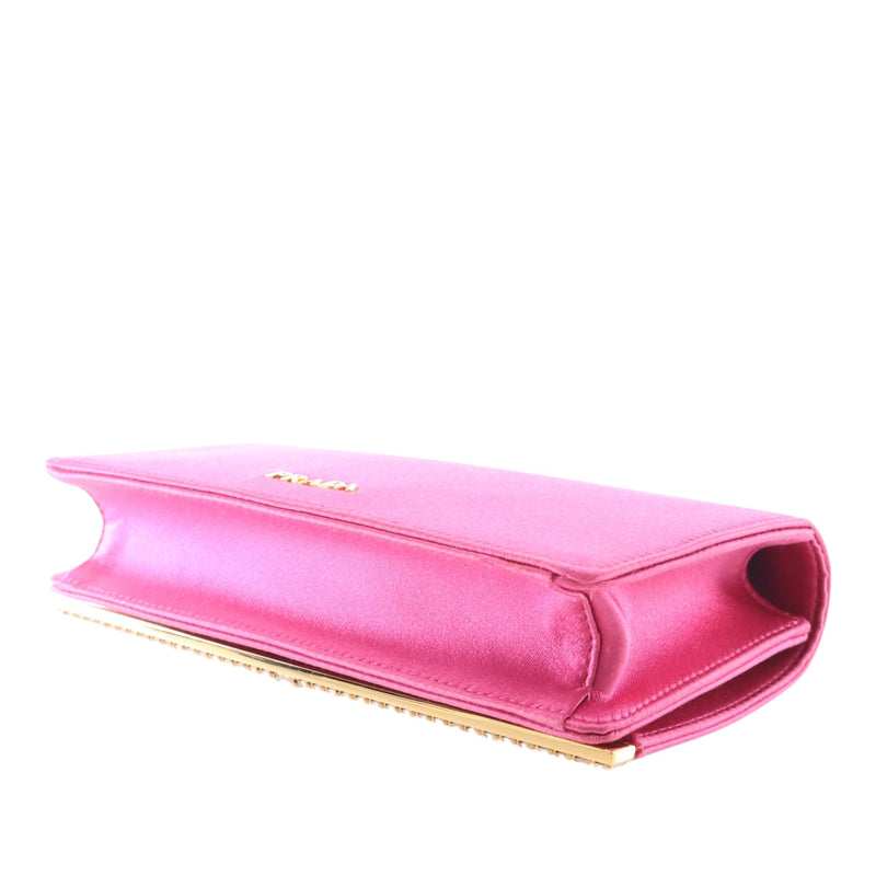 Crystal Embellished Satin Evening Clutch - Image 13