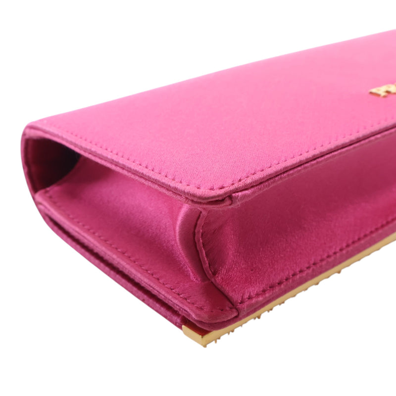 Crystal Embellished Satin Evening Clutch - Image 8