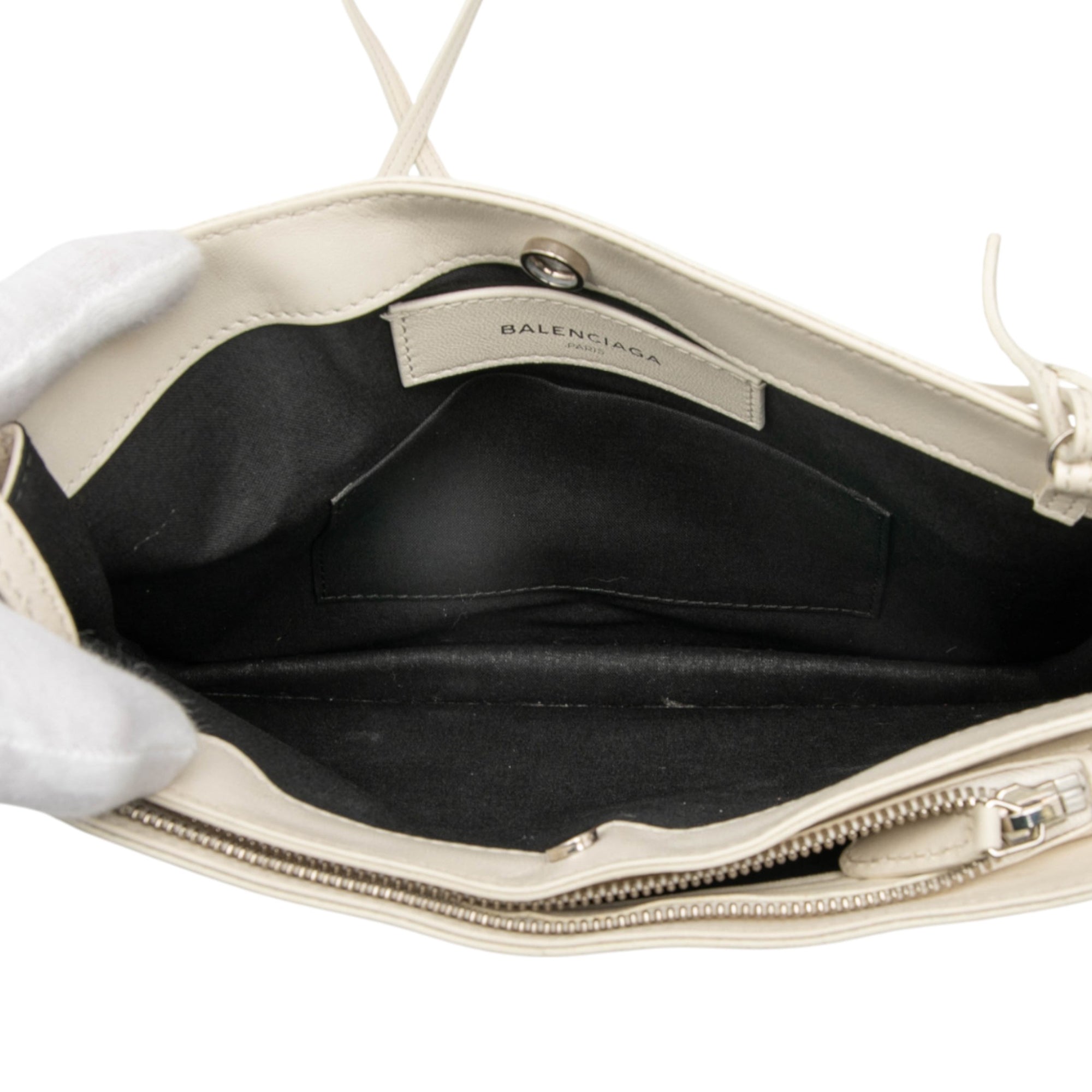 Leather Perforated Logo Navy Pochette Crossbody - Image 4