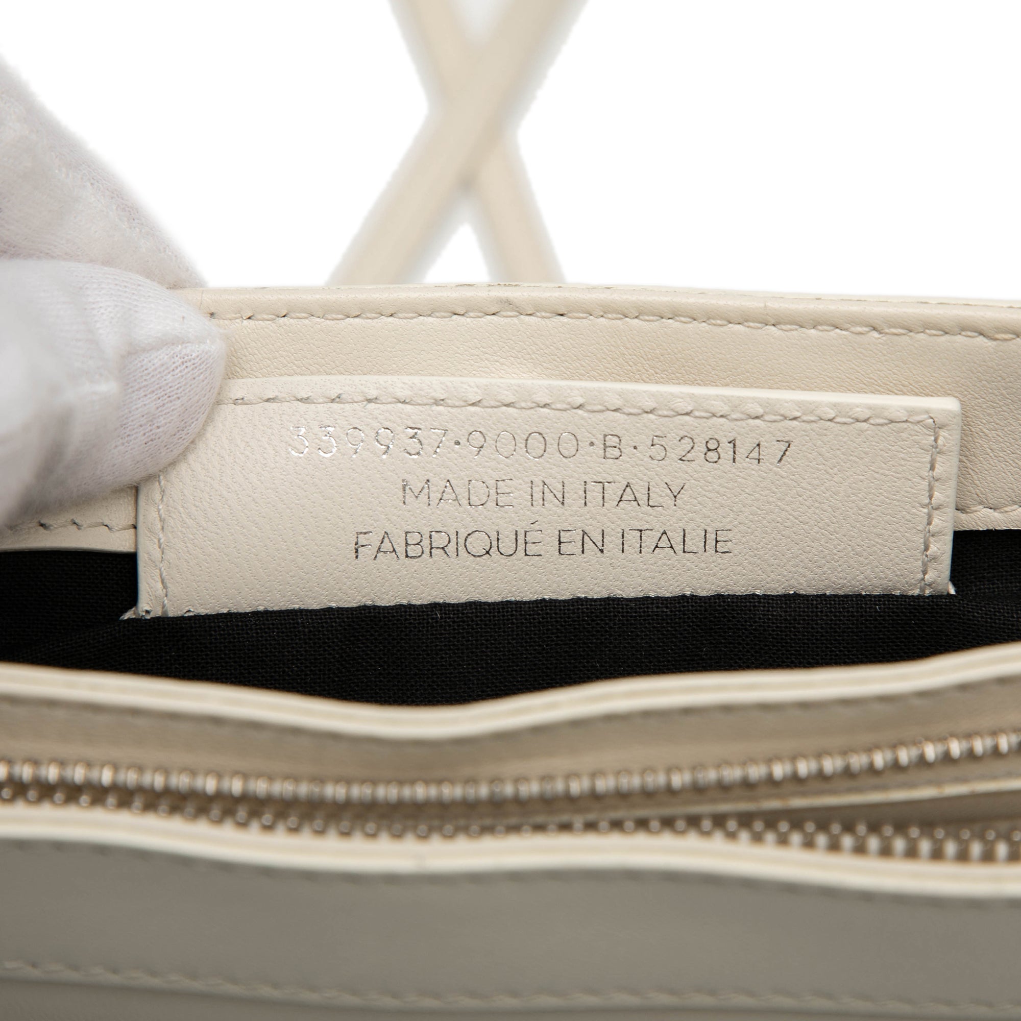 Leather Perforated Logo Navy Pochette Crossbody - Image 6