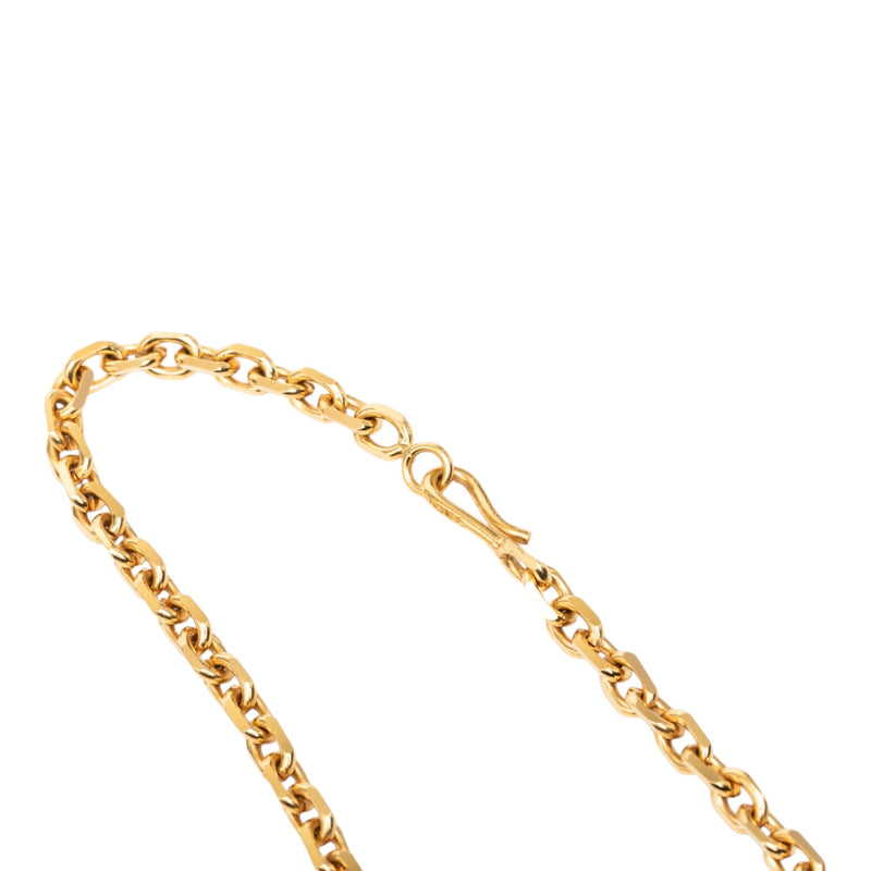 CC Gold Plated Enamel Sun Medallion Pendant Necklace - Image 3