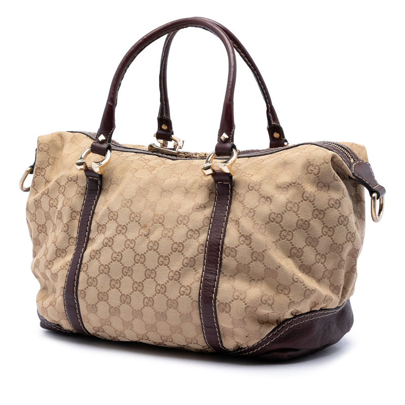 GG Canvas Horsebit Nail Boston Bag - Image 2