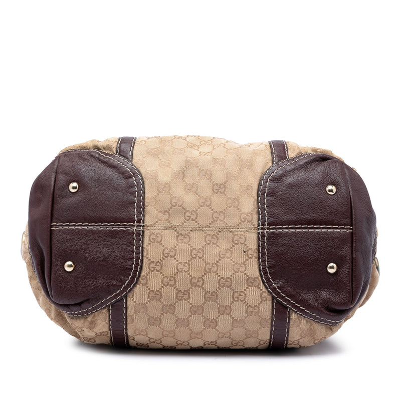 GG Canvas Horsebit Nail Boston Bag - Image 3