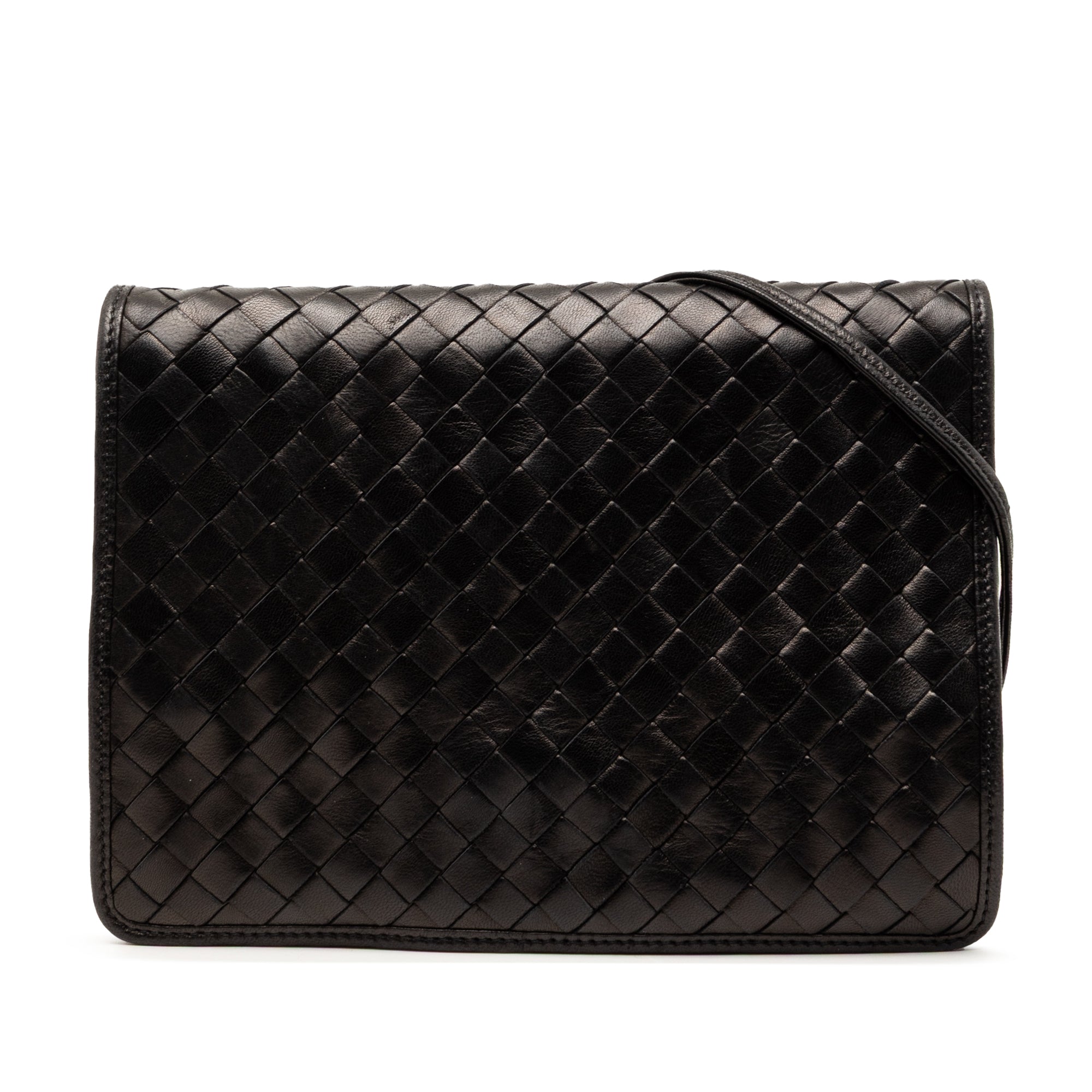 Nappa Intrecciato Flap Crossbody - Image 1