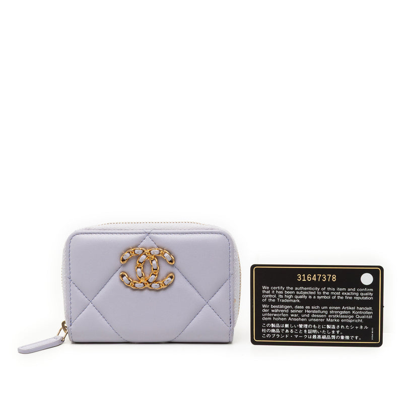 Quilted Lambskin 19 Zip Around Coin Purse - Image 8
