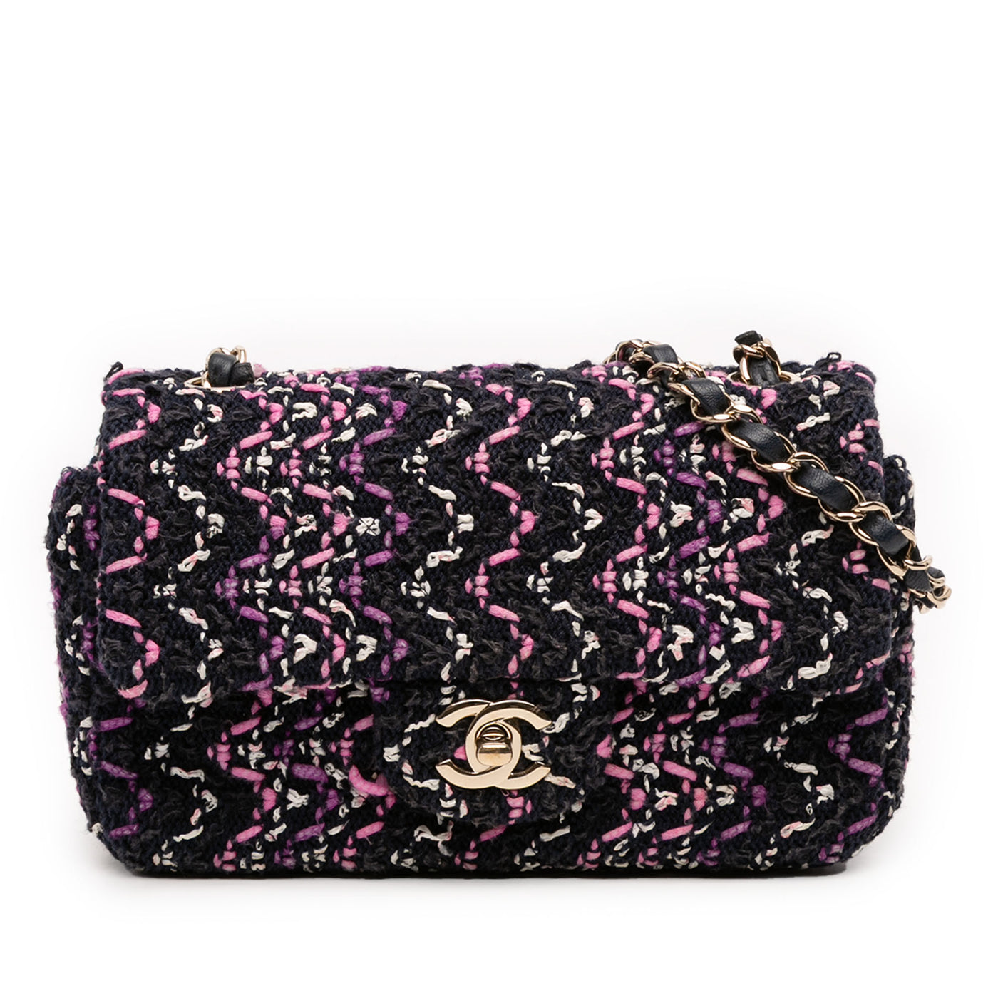 Mini Rectangular Classic Multicolor Cotton Stitched Single Flap - Image 1