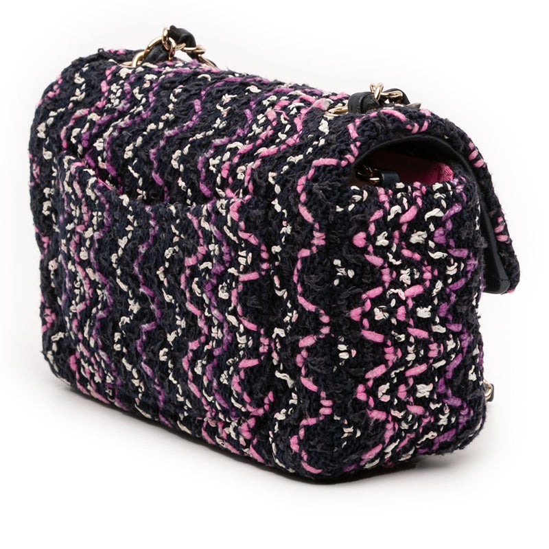 Mini Rectangular Classic Multicolor Cotton Stitched Single Flap - Image 2