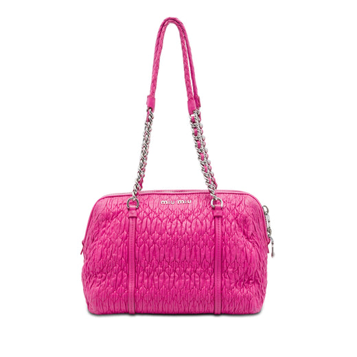 Matelasse Lambskin Shoulder Bag - Image 1