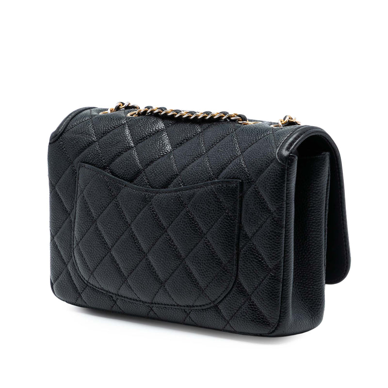 Small Quilted Caviar CC Filigree Flap - Image 2