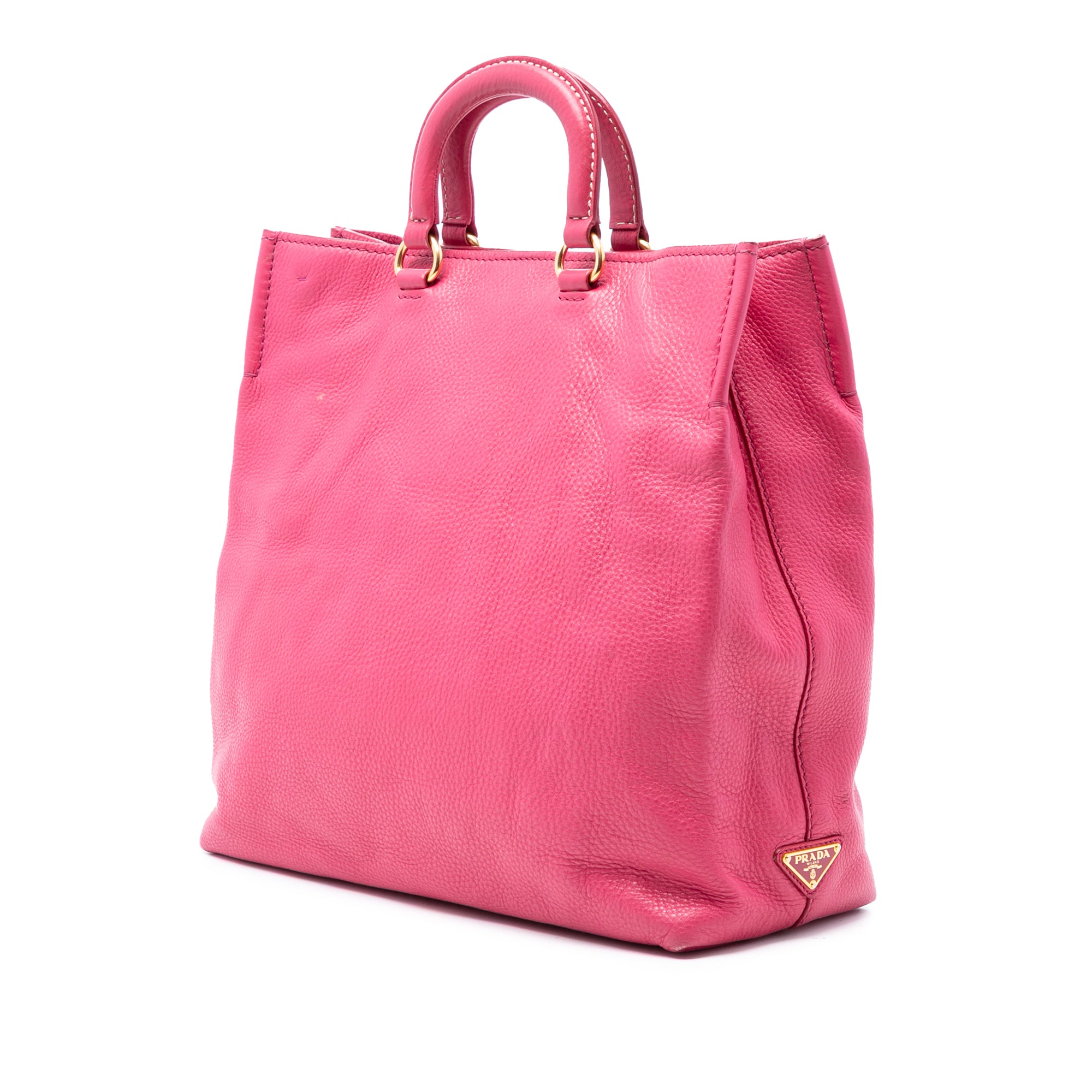 Vitello Daino Embossed Canapa Logo Open Convertible Tote - Image 2