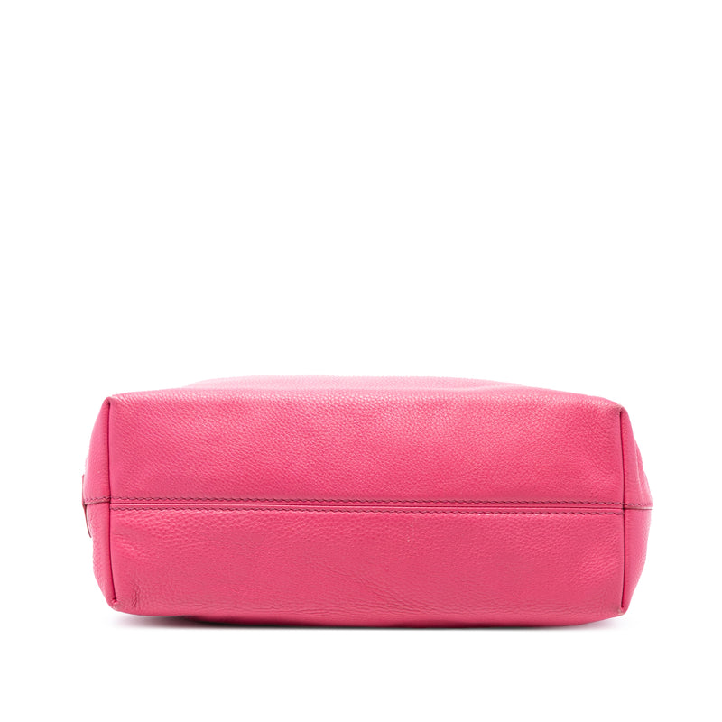 Vitello Daino Embossed Canapa Logo Open Convertible Tote - Image 3
