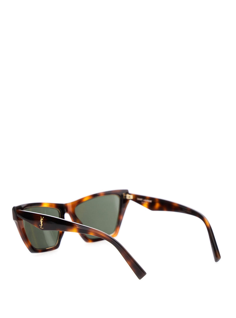 Saint Laurent 822268 Tortoiseshell Acetate Sunglasses — Brown