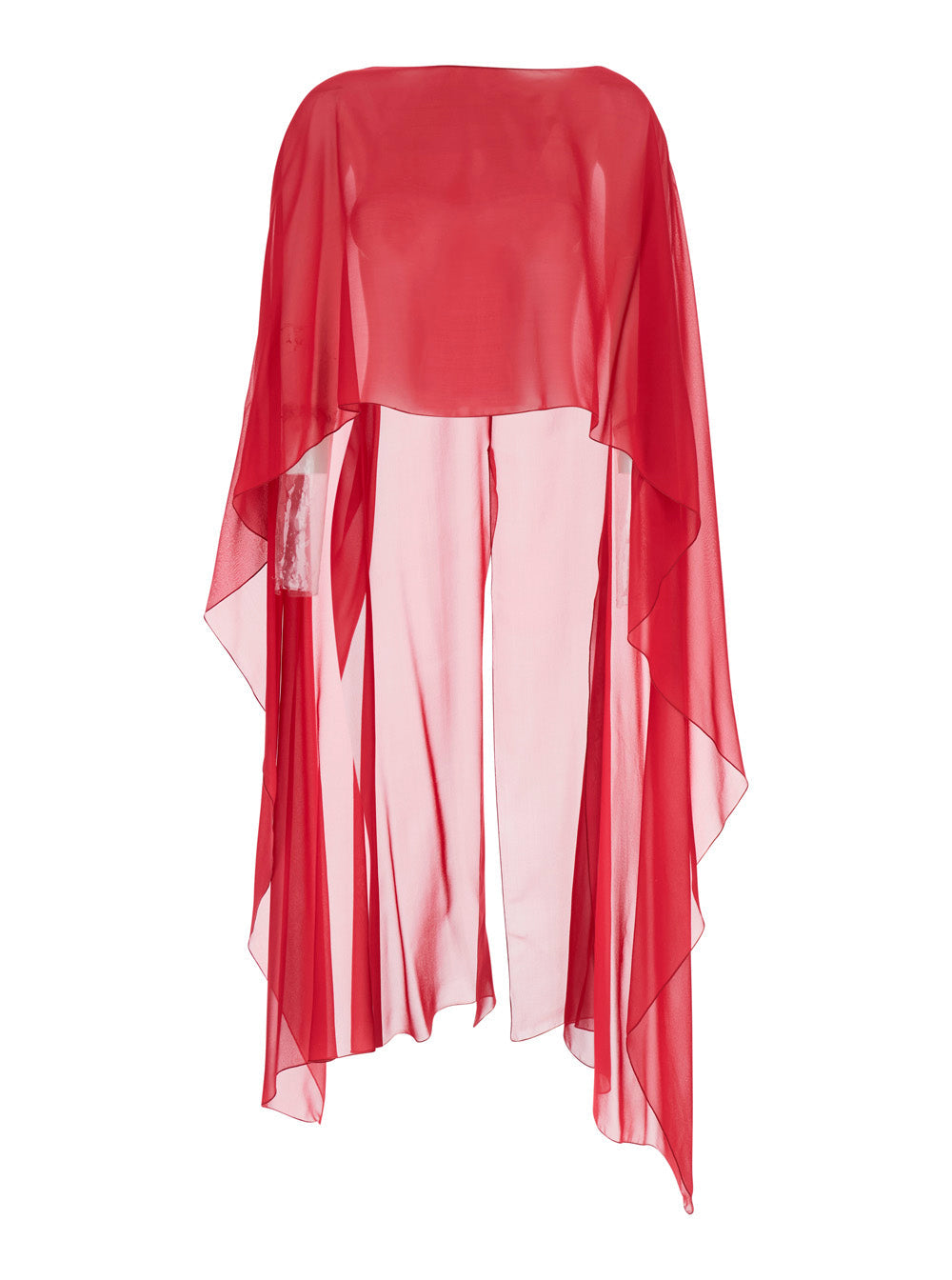 Antonelli Herve Scarf — Red Silk Scarfs