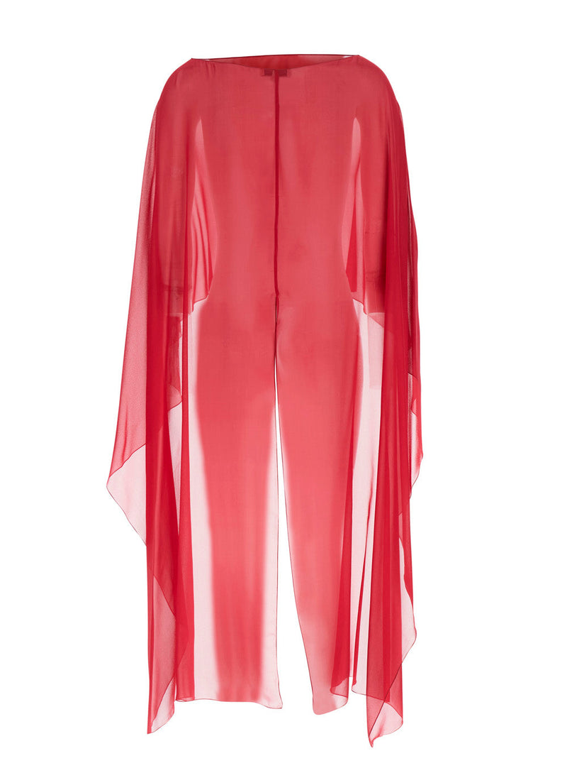 Antonelli Herve Scarf — Red Silk Scarfs
