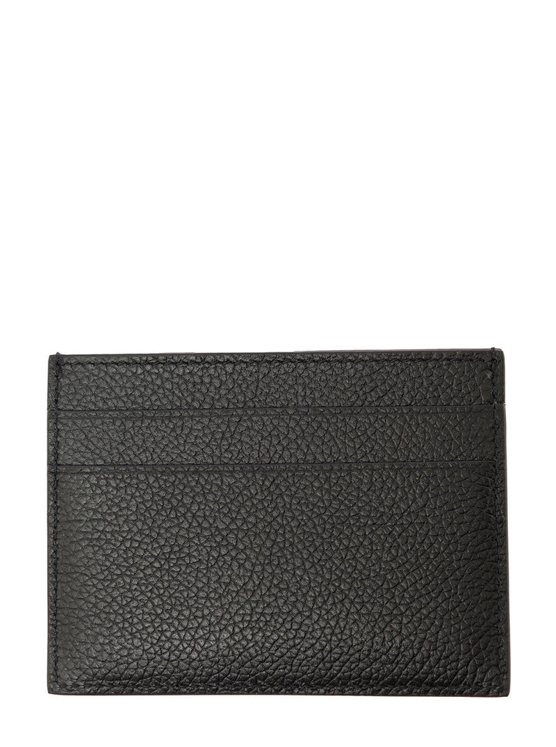 Balenciaga Grained Calf Leather Card Case — Black Cases