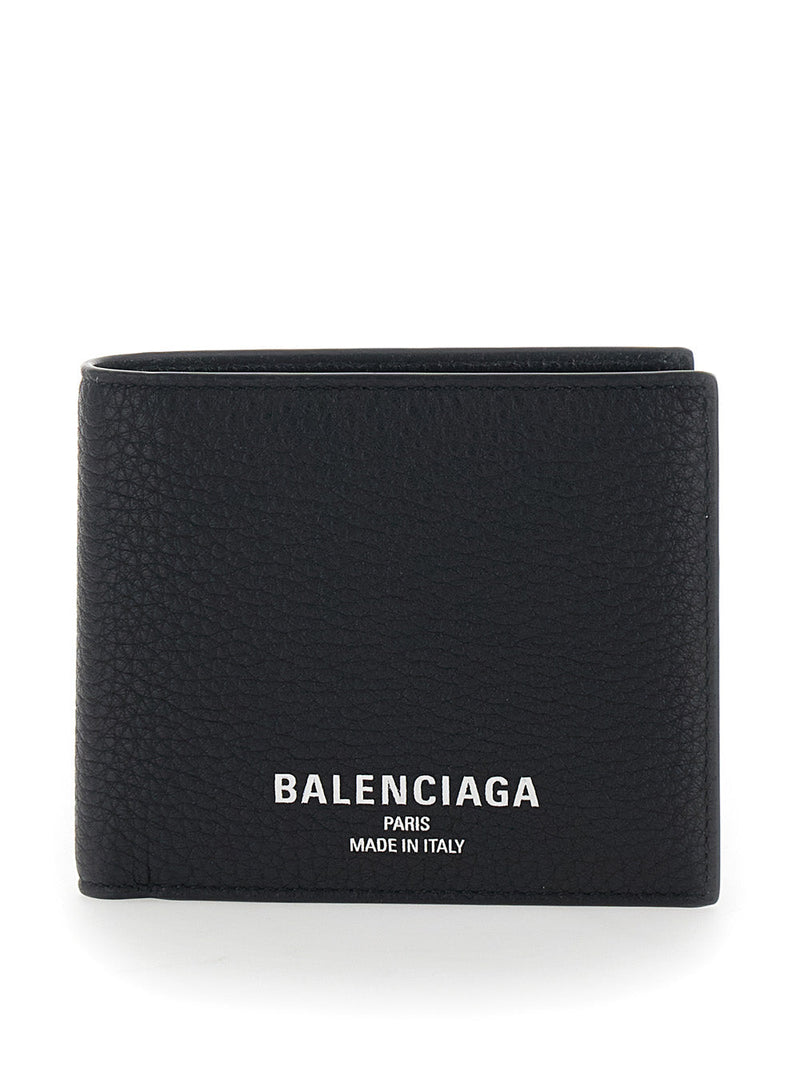 Balenciaga Bifold Calfskin Wallet — Black